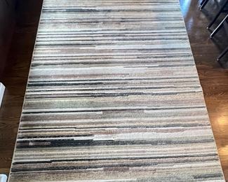 Imported Striped Area Rug- 7' 7" x 10' 6"