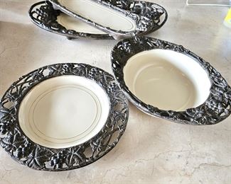 Arthur Court Serving Platters and Bowls