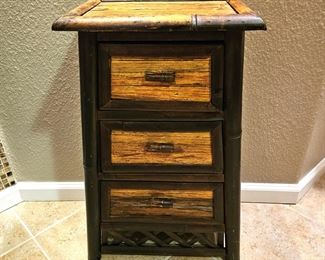 Tropical Bamboo small table with drawers