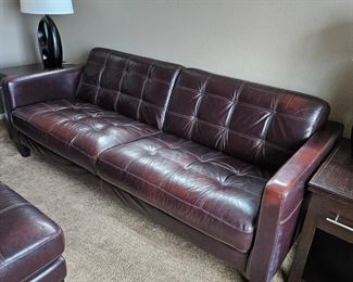 Leather sofa from Macy's
