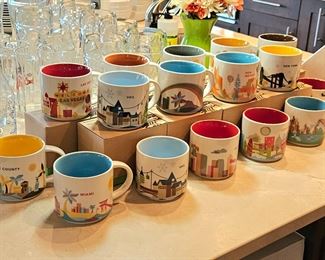 Collectible Starbucks "You are Here" Mugs from around the world (With Box)