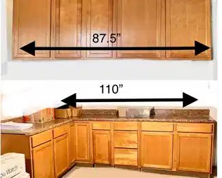 Kitchen cabinets in beautiful condition!
Measurment's are approximate. This was the original kitchen when home was purchased. Owner replaced them and used these cabinets as storage in garage and storage area. They are in very good condition! Buyers will be responsible for taking down and moving but they are easy to load from the garage! Priced to GO!