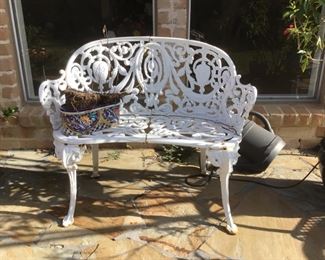 Cast iron settee