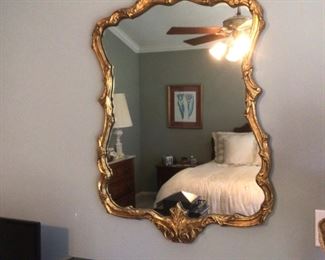 gold ornate mirror