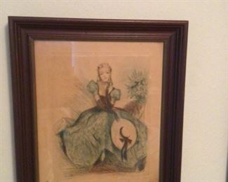 vintage hand colored ephemora