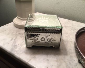 Etched mirrored box