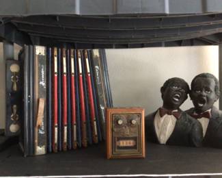 Universal accordion and vintage bank safe deposit box