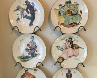 Norman Rockwell plates