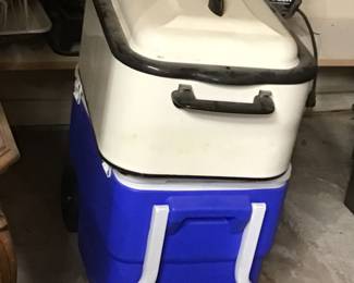 My mom had this roaster.  Dad had the ice chest