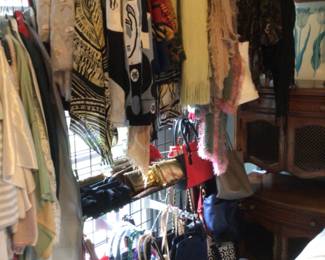 soo many scarves and hats and shoes and clothes and….