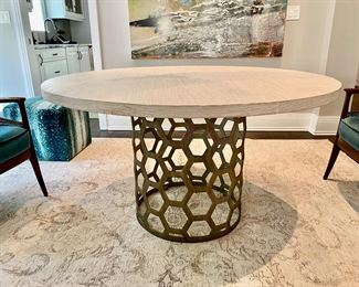 Now $1,650.00 - Was $2,400.00  Mr. Brown of London “Angeline” Dining table  30"h x 54" diameter (Retails for $5,800.00)