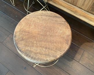 Now $1050.00 - Was $1,500.00 5 Arteriors Wyndham stools  25"h x 14" diameter (Retails for $800 each)