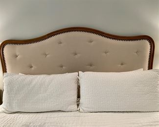 Now $315.0 - Was $450.00 Pottery Barn “Gabriella” king headboard 