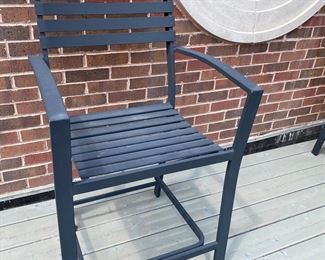Now $205.00 - Was $295.00.00  Pr. patio bar stools                                                                          44"h x 24"w x 26"d seat height: 25"