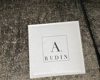   Pr. A. Rudin custom swivel armchairs     32"h x 31"w x 35"d