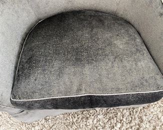   Pr. A. Rudin custom swivel armchairs     32"h x 31"w x 35"d