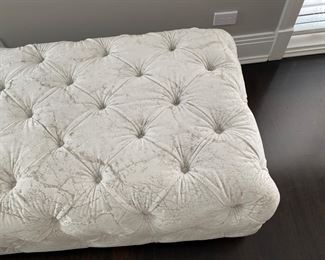 Now $455.00 - Was $650.00 Custom tufted ottoman/bench 19"h x 60" long x 30"d