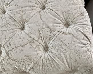 Custom tufted ottoman/bench 19"h x 60" long x 30"d
