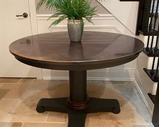Now $420.00 - Was $600.00 Crate and Barrel "Collina" copper top dining table 30"h x 46" diameter 