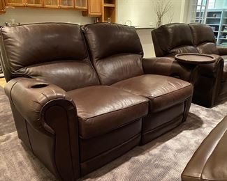 Now $840.00 - Was $1200.00 Motorized leather reclining loveseat  - 2 available    38"h x 42"w x 42"d           *must be professionally removed