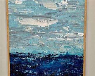  Dawn Winter abstract  48''H, 36''W