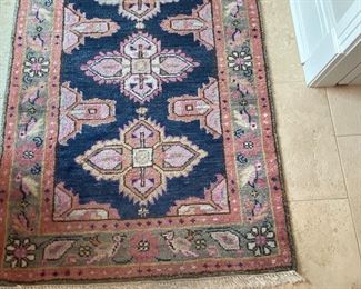  Caitlin Wilson "Kismet"  hand knotted rug         7' x 3'