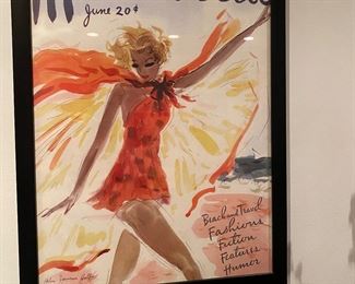  cute Mademoiselle print  26"h x 20"w