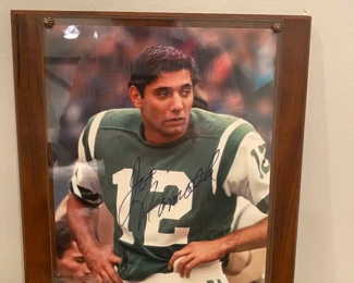 Now $35.00 - Was $50.00 Signed Joe Namath photo 13"h x 10.5"w