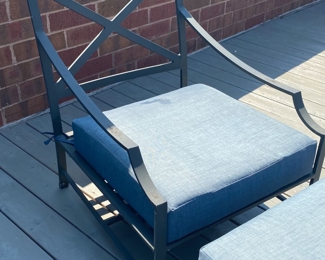 Now $245.00 - Was $350.00 Restoration Hardware patio lounge chair & ottoman - 1 available