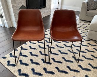  Eight Sol x Luna leather dining chairs 