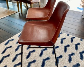  Eight Sol x Luna leather dining chairs 