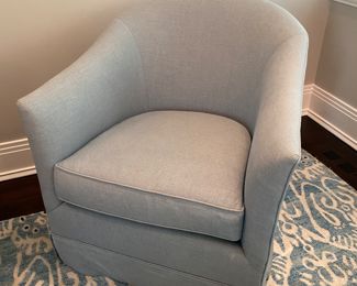 Pair Crate & Barrel swivel rockers    31"h x 29"w x 34"d