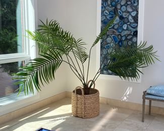 Now $88.00 - Was $125.00 Faux plant in basket 