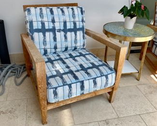 Now $455.00 - Was $650.00 Pair teak lounge chairs  30"w x 30"d 