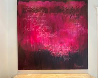 $5,000.00 Francine Turk painting on canvas  6' x 6' 