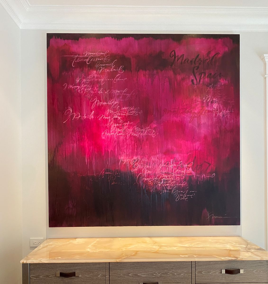 $5,000.00 Francine Turk painting on canvas 6' x 6'