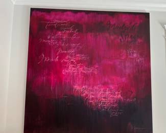 $5,000.00 Francine Turk painting on canvas  6' x 6' 