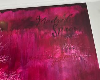 $5,000.00 Francine Turk painting on canvas  6' x 6' 