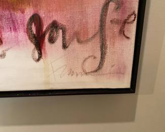 $2,800.00 Francine Turk painting on canvas                       41"h x 35"w