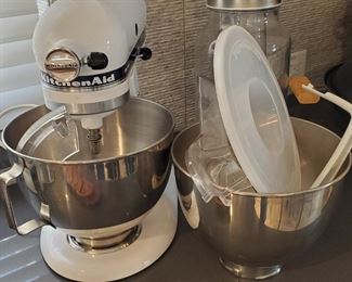 KitchenAid Mixer and Attachments