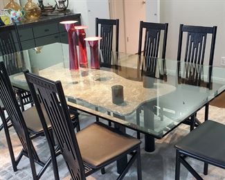 Modern Table with Italian Chairs