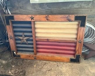 Framed Texas Flag