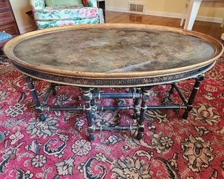 Oval Coffee Table, 48” w x 20” h x 30” d