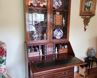 Secretary Desk w/ Hutch, 37” w x 83” h x 20” d