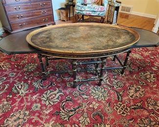 Oval Coffee Table, 48” w x 20” h x 30” d
