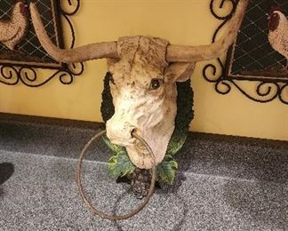 Heavy Cast Iron Bull Head Hanging