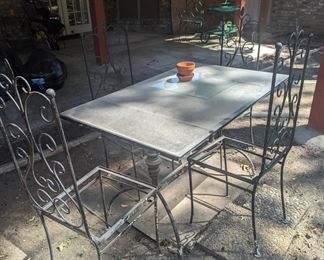 iron patio set