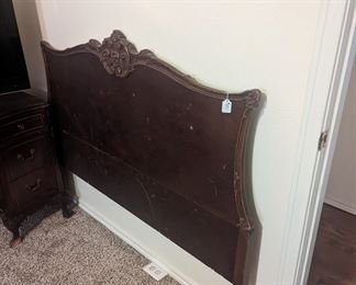 antique headboard