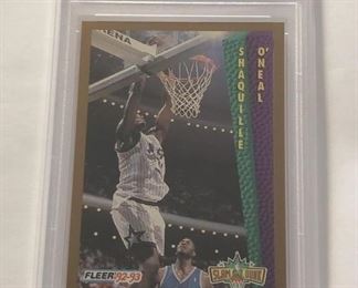 graded Shaquille Oneal card