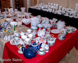 Tables of Ceramics and Glassware